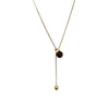 Wholesale Jewelry Titanium Steel Geometric Tiger's Eye Stone Snake Bone Chain Necklace For Women