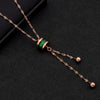 Wholesale Jewelry Titanium Steel Gold Color Pendant Necklace With Flower Pattern For Women Polished Box Chain