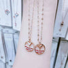 Wholesale Jewelry Titanium Steel Gold Color Pendant Necklace With Flower Pattern For Women Polished Box Chain