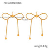 Wholesale Jewelry 316L Stainless Steel Gold Plated Butterfly Design Accessories