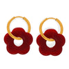 Wholesale Jewelry 316L Stainless Steel Gold Plated Chain With Flower Resin Pendant Fresh Simple Style For Women