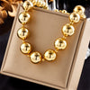 Wholesale Jewelry Titanium Steel Gold Plated Clavicle Chain Necklace Punk Hip Hop Fashion Design