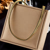Wholesale Jewelry Titanium Steel Gold Plated Clavicle Chain Necklace Punk Hip Hop Fashion Design