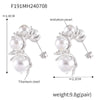 Wholesale Jewelry 316L Stainless Steel Gold Plated Geometric Cshaped Earrings For Women