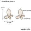 Wholesale Jewelry 316L Stainless Steel Gold Plated Inlaid White Shell Butterfly Pendant Unisex Set