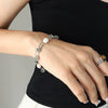 Wholesale Jewelry 316L Stainless Steel Gold Plated Retro Elegant Freshwater Pearl Kink Chain Necklace And Bracelet Set