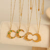 Wholesale Jewelry 316L Stainless Steel Goldplated Clavicle Necklace Simple Design Light Luxury For Women