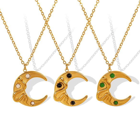 Wholesale Jewelry 316L Stainless Steel Goldplated Clavicle Necklace Simple Design Light Luxury For Women