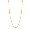 Wholesale Jewelry 316L Stainless Steel Goldplated Geometric Diamondembedded Clavicle Chain For Women Niche Style