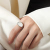 Wholesale Jewelry 316L Stainless Steel Goldplated Geometric Opening Ring For Women