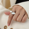 Wholesale Jewelry 316L Stainless Steel Goldplated Geometric Opening Ring For Women