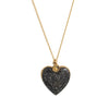 Wholesale Jewelry Titanium Steel Heart Shape Oil Drop Printing Electroplated Pendant Necklace