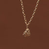Wholesale Jewelry Titanium Steel Heart Shape Oil Drop Printing Electroplated Pendant Necklace