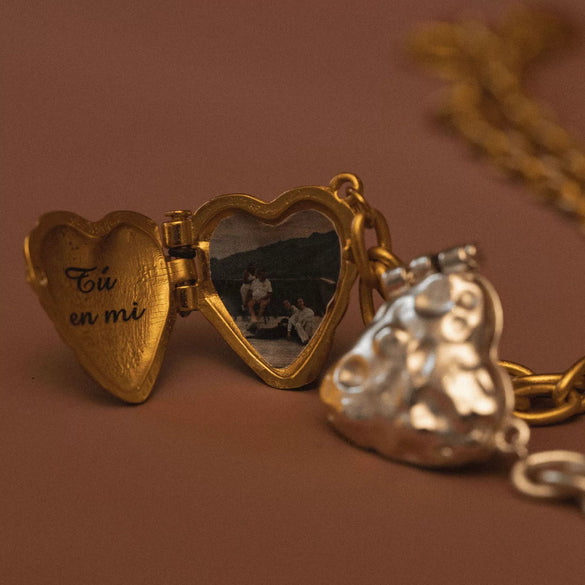 Wholesale Jewelry Titanium Steel Heart Shape Oil Drop Printing Electroplated Pendant Necklace