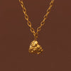 Wholesale Jewelry Titanium Steel Heart Shape Oil Drop Printing Electroplated Pendant Necklace