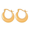 Wholesale Jewelry 316L Stainless Steel 18K Gold Plated Geometric Earrings For Women
