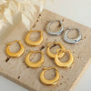 Wholesale Jewelry 316L Stainless Steel 18K Gold Plated Geometric Earrings For Women