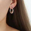 Wholesale Jewelry 316L Stainless Steel 18K Gold Plated Geometric Earrings For Women