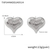 Wholesale Jewelry 316L Stainless Steel Love Drops Drops Bell Pattern Electroplating Pendant Earrings Necklace