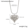 Wholesale Jewelry 316L Stainless Steel Love Drops Drops Bell Pattern Electroplating Pendant Earrings Necklace