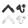 Wholesale Jewelry Titanium Steel Men's Geometric Vshaped Ear Studs Electroplated