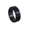 Wholesale Jewelry Titanium Steel Men's Ring Blackplated Frosted Geometric Rotating Decompression