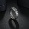 Wholesale Jewelry Titanium Steel Men's Ring Old Craft Distressed Geometric Style