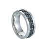 Wholesale Jewelry Titanium Steel Multicolor Geometric Rotation Decompression Unisex Ring Electroplated