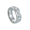 Wholesale Jewelry Titanium Steel Multicolor Geometric Rotation Decompression Unisex Ring Electroplated