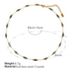 Wholesale Jewelry 316L Stainless Steel O Chain Electroplated Sweet Cool Geometric Style Women's Necklace And Bracelet Accessories