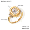 Wholesale Jewelry 316L Stainless Steel Oval Chain Style Retro Light Luxury Cold Niche Design Electroplated Earrings Bracelet Set