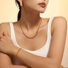 Wholesale Jewelry 316L Stainless Steel Plated 18K Gold Round Bead Spacer Diamond Tassel Necklace And Bracelet