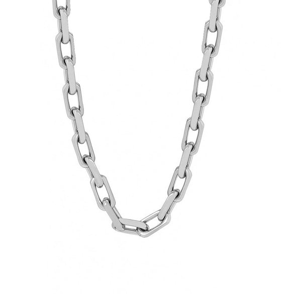 Wholesale Jewelry 316L Stainless Steel Regular Chain Hiphop Geometric Electroplating Unisex Necklace Bracelet