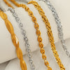 Wholesale Jewelry 316L Stainless Steel Retro Geometric Style Stars Sun And Moon Clouds Universe Pattern Electroplated Necklace Bracelet