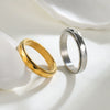 Wholesale Jewelry Titanium Steel Rhombus Cutout Decompression Rotating Finger Ring Electroplated For Men And Women