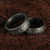 Wholesale Jewelry Titanium Steel Ring Distressed Style With Viking Loon Rune Letters Numbers Text Unisex