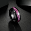 Wholesale Jewelry Titanium Steel Ring With Letters Numbers Text Pattern For Unisex Electroplated