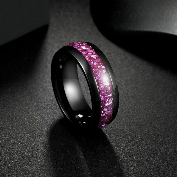 Wholesale Jewelry Titanium Steel Ring With Letters Numbers Text Pattern For Unisex Electroplated