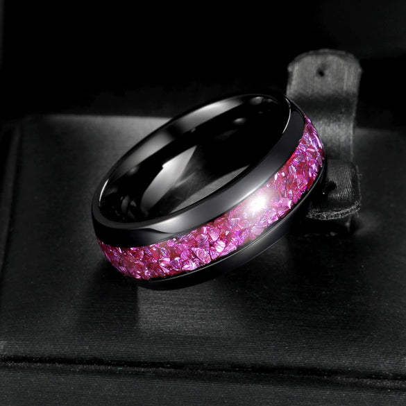 Wholesale Jewelry Titanium Steel Ring With Letters Numbers Text Pattern For Unisex Electroplated