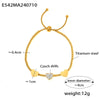 Wholesale Jewelry 316L Stainless Steel Snake Bone Chain Love Pendant Geometric Pattern Electroplated Bracelet