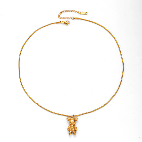Wholesale Jewelry Titanium Steel Snake Bone Chain With Animal Zodiac Pattern For Women