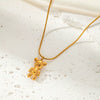 Wholesale Jewelry Titanium Steel Snake Bone Chain With Animal Zodiac Pattern For Women
