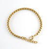 Wholesale Jewelry 316L Stainless Steel Square Geometric Electroplated Chain Bracelet For Unisex