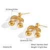 Wholesale Jewelry Titanium Steel Stainless Steel Fruit Pattern Fairy Style Earrings Necklace Suit With Pvd Vacuum Real Gold Electroplating