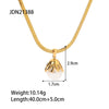 Wholesale Jewelry Titanium Steel Stainless Steel Geometric Baroque Pearl Earrings And Necklace Electroplating