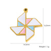 Wholesale Jewelry Titanium Steel Stainless Steel Oil Dripping Plants And Flowers Style Allmatch Jewelry Accessories