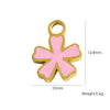 Wholesale Jewelry Titanium Steel Stainless Steel Oil Dripping Plants And Flowers Style Allmatch Jewelry Accessories