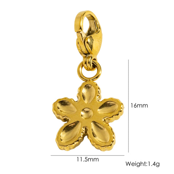 Wholesale Jewelry Titanium Steel Stainless Steel Oil Dripping Plants And Flowers Style Allmatch Jewelry Accessories