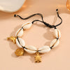 Wholesale Jewelry Titanium Steel Starfish Clown Fish Conch Pendant With Plants Flowers Pattern For Women