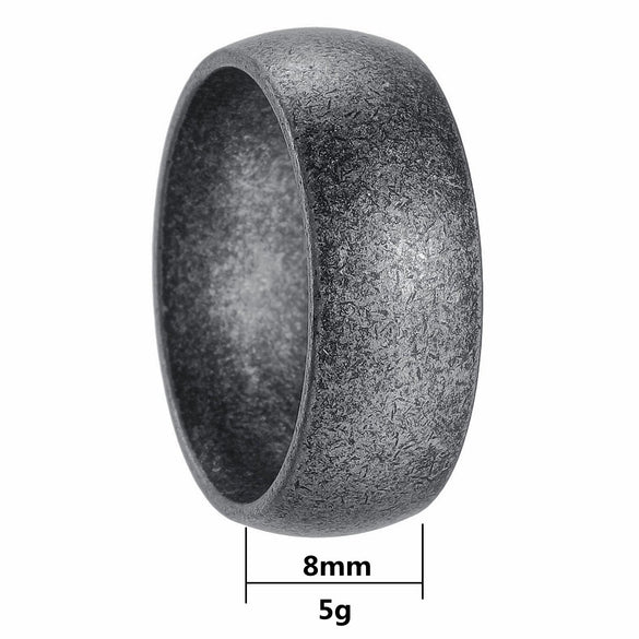 Wholesale Jewelry Titanium Steel Unisex Ring Bracelet With Ancient Silver Style And Letters Numbers Text Pattern Electroplated